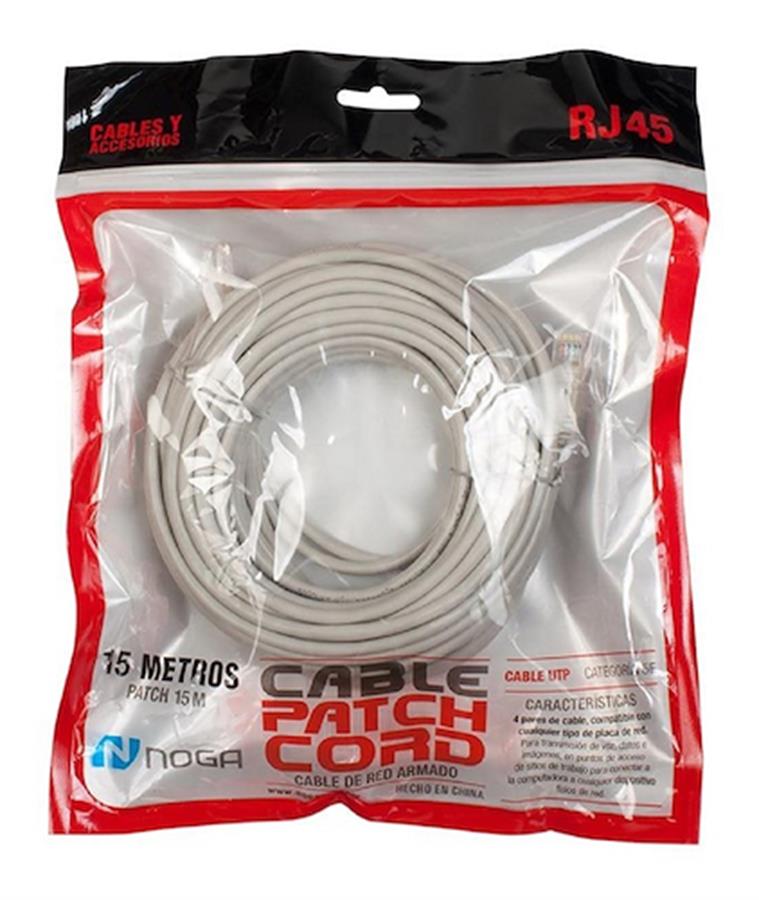 CABLE DE RED NOGA 15 MTS CAT 6