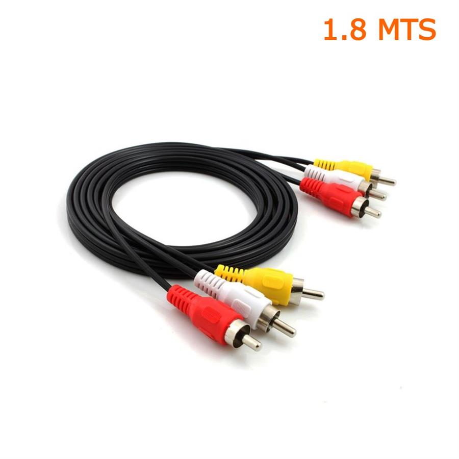 CABLES 3 RCA - 3 RCA 1.50 MTS