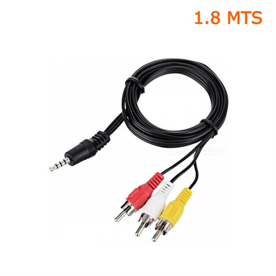 CABLES 3.5 A 3 RCA SUELTO 1.80 MTS