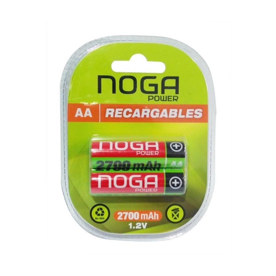 PILAS RECARGABLES NOGA AA x 2