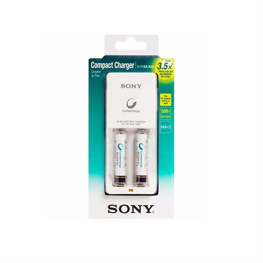 CARGADOR DE PILAS SONY + 2 PILAS AAA