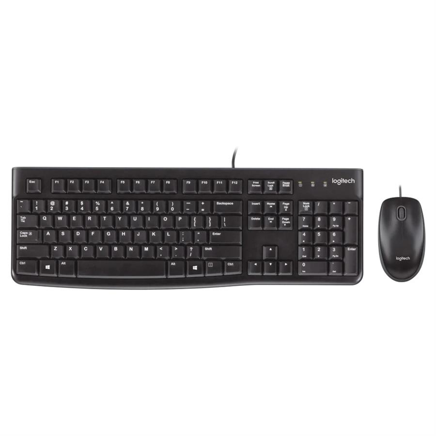 COMBO TECLADO Y MOUSE CON CABLE LOGITECH MK120