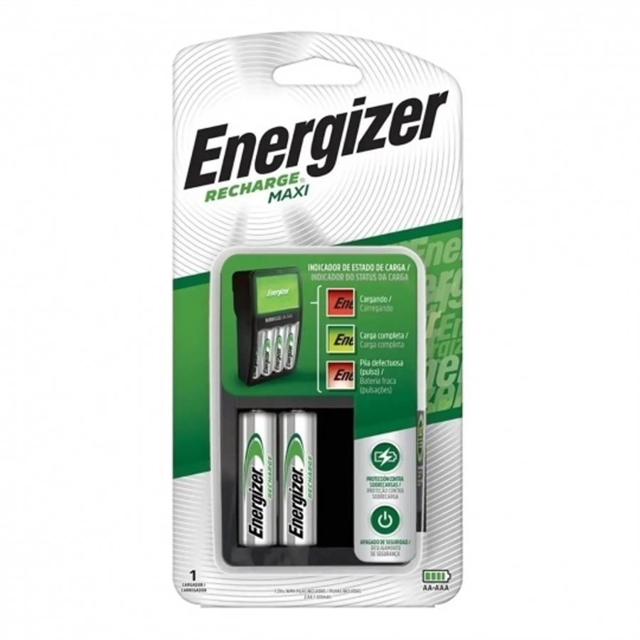 CARGADOR DE PILAS ENERGIZER MAX PARA 4 CON 2 AA INCLUIDAS