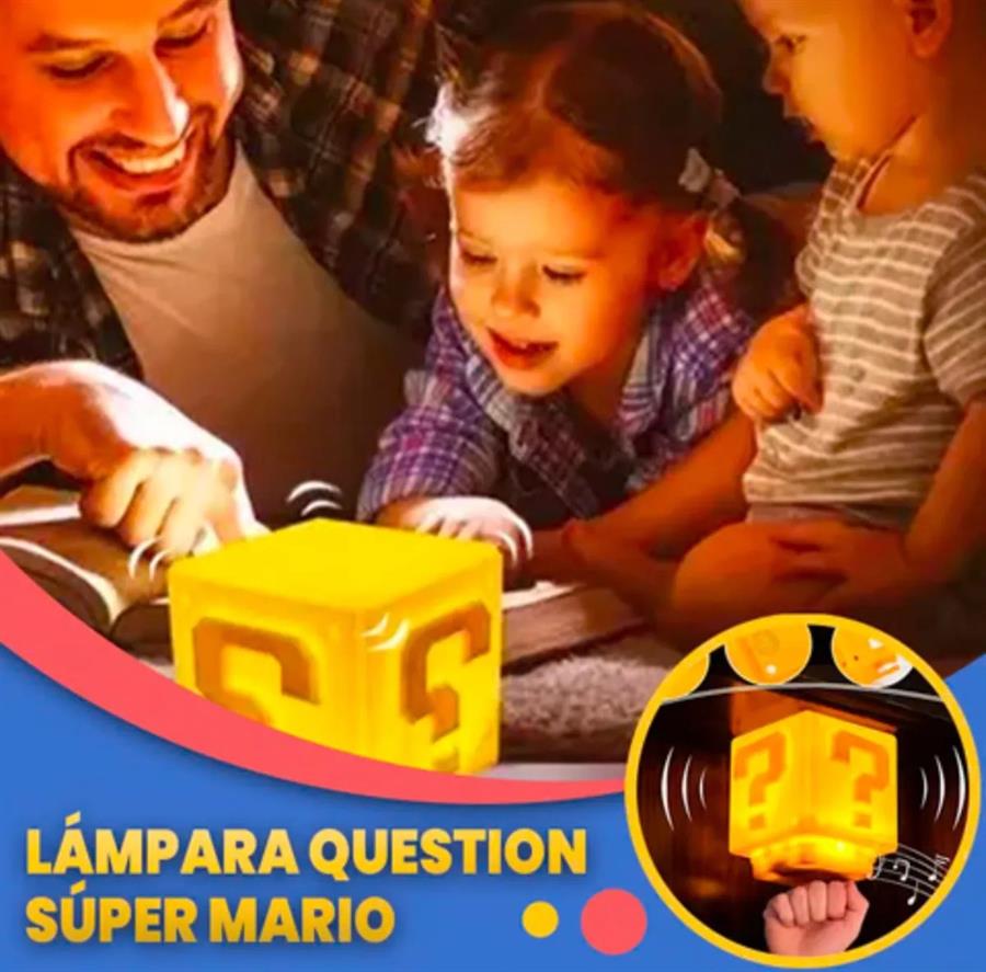 LAMPARA LED CUBO MARIO NINTENDO