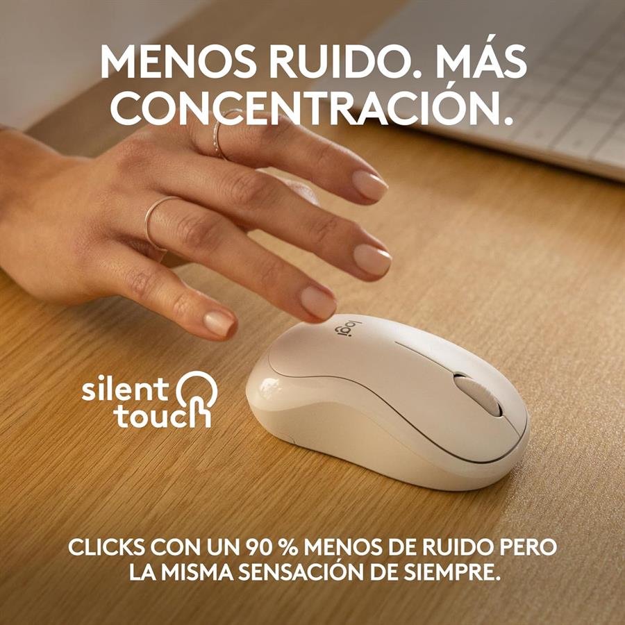 MOUSE INALAMBRICO SILENCIOSO LOGITECH M220 - BLANCO