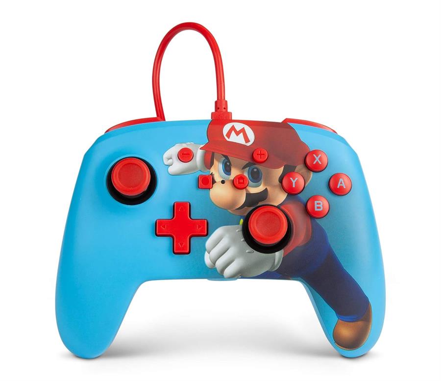 JOYSTICK CON CABLE POWER A PARA NSW / PC - SUPER MARIO PUNCH
