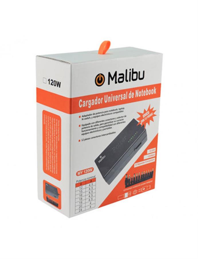 CARGADOR DE NOTEBOOK MALIBU 12 PINES