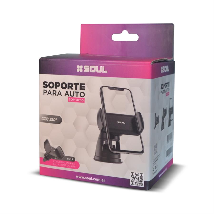 SOPORTE PARA AUTO SOUL 2 EN 1