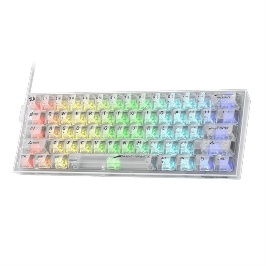 TECLADO MECANICO REDRAGON FIZZ PRO RGB TRASPARENTE
