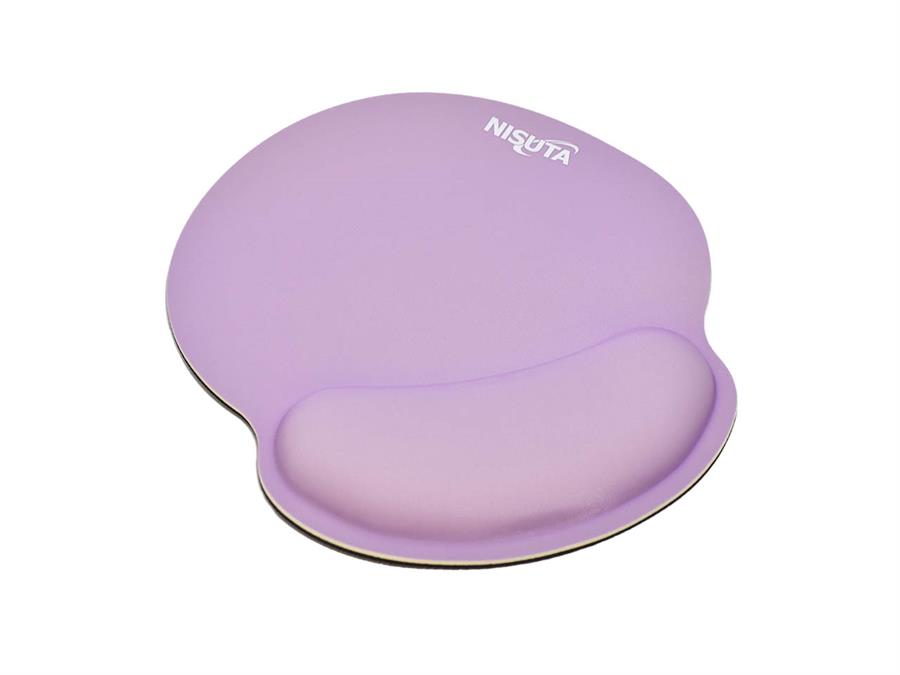 Mousepad Nisuta 25 x 23 cm con apoya muñeca - LILA