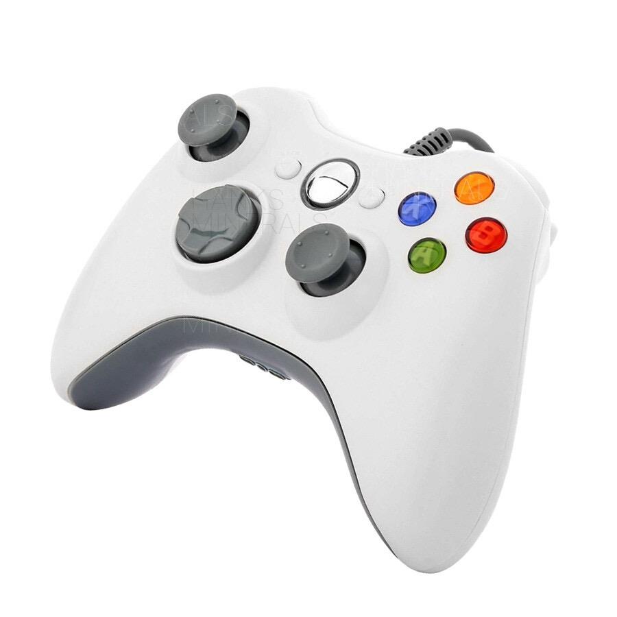 JOYSTICK CON CABLE XBOX 360 - BLANCO