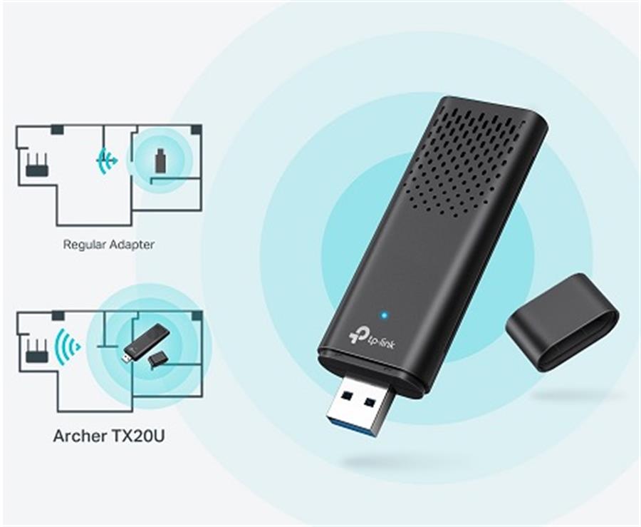 RECEPTOR WIFI USB TP LINK TX20U AX1800 Dual Band