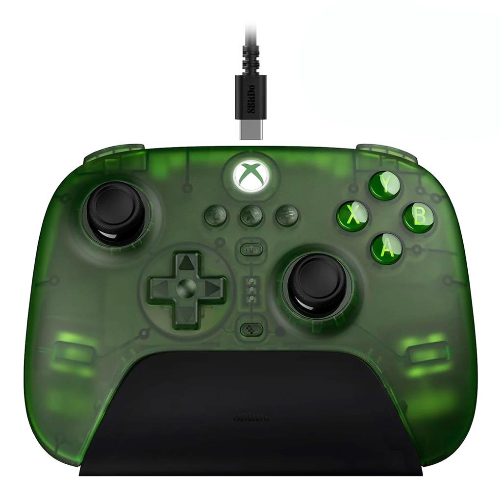 JOYSTICK 8BITDO ULTIMATE 3-MODE 2.4G/BT PARA PC/XBOX + 1 MES GAMEPASS - VERDE TRANSPARENTE