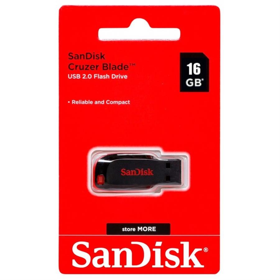 Pendrive Sandisk Cruzer Blade USB 2.0 16GB