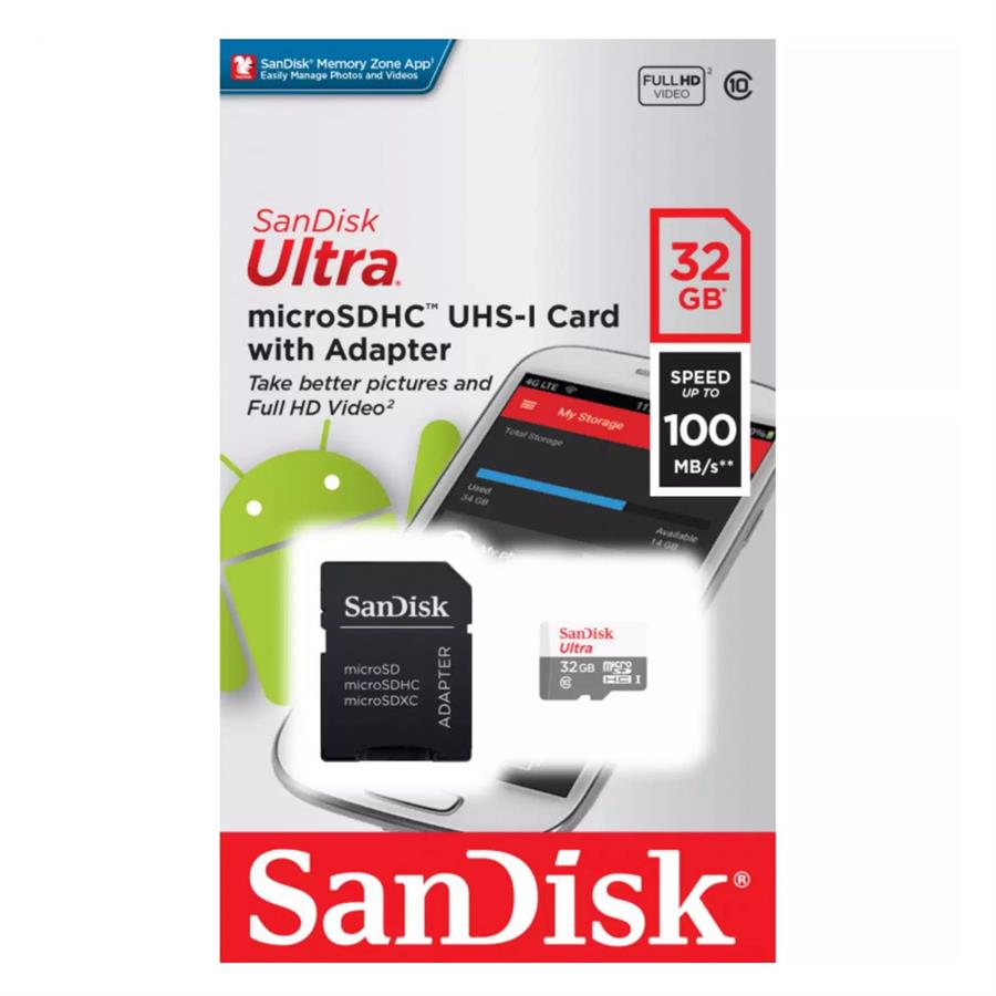 MEMORIA MICRO SD SANDISK 32GB