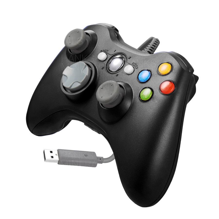 JOYSTICK CON CABLE XBOX 360 - NEGRO