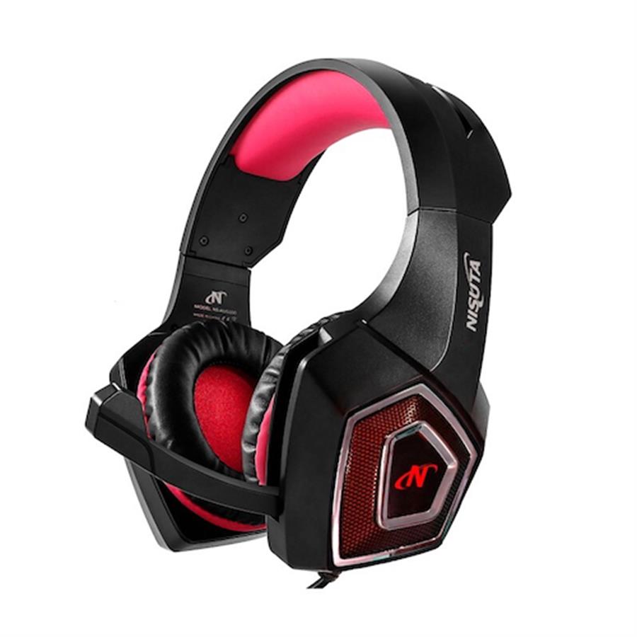 AURICULAR GAMER NISUTA AUG350 - ROJO