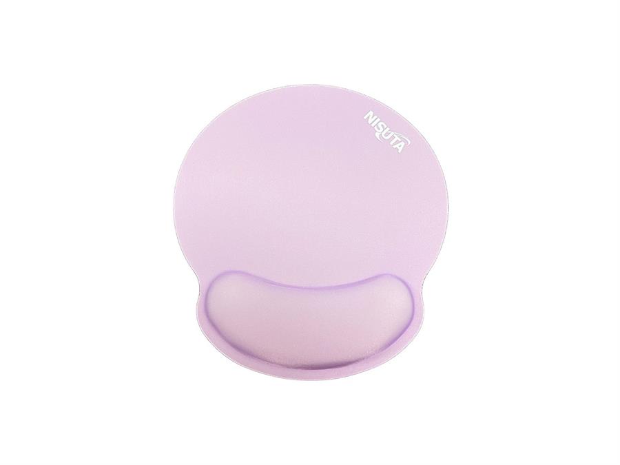 Mousepad Nisuta 25 x 23 cm con apoya muñeca - LILA