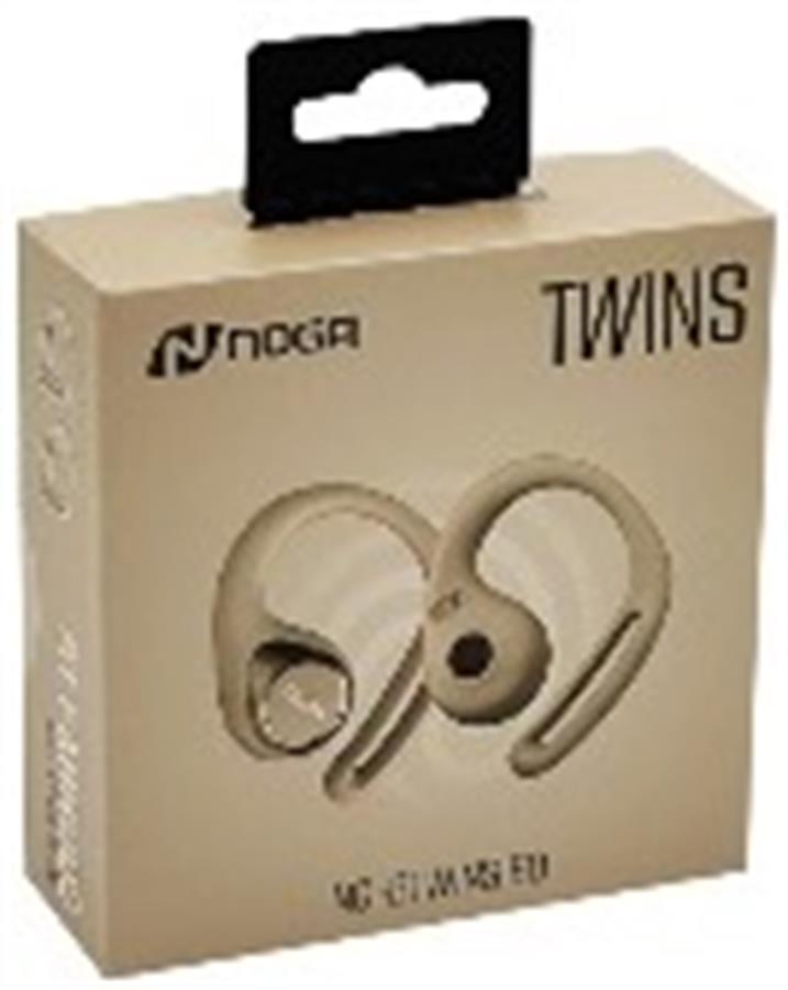 AURICULAR BLUETOOTH NOGA BTWINS 60 - MARRON