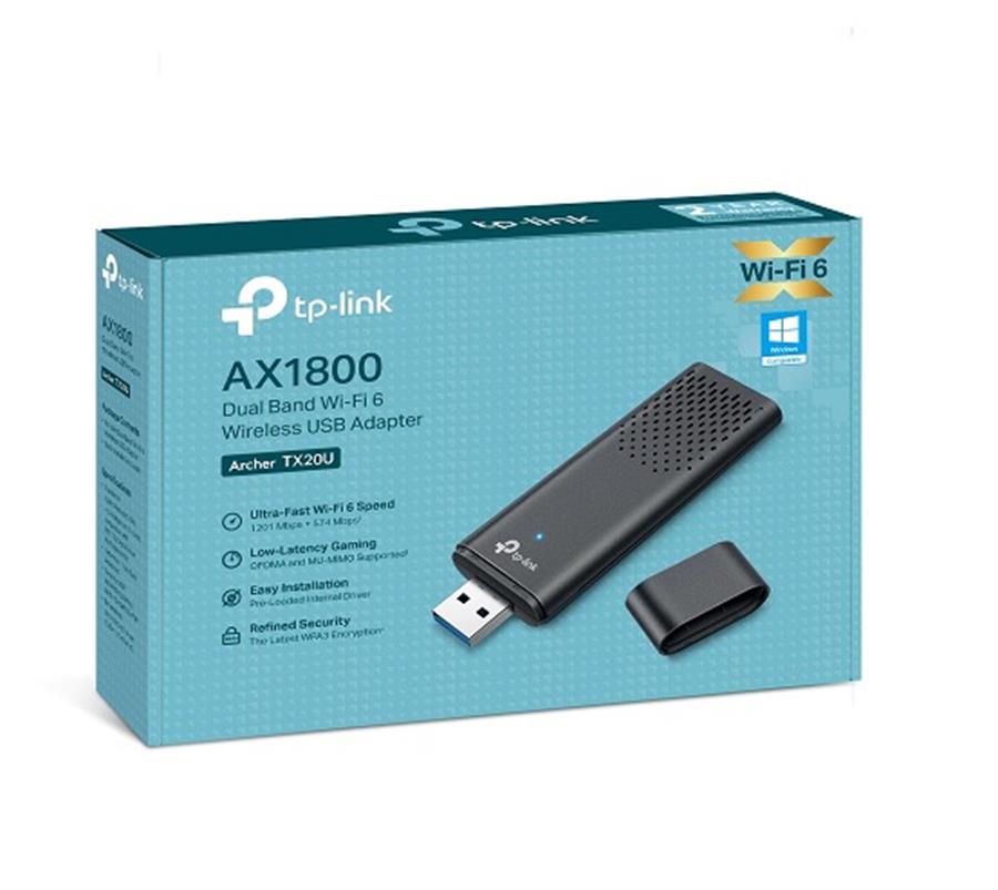 RECEPTOR WIFI USB TP LINK TX20U AX1800 Dual Band