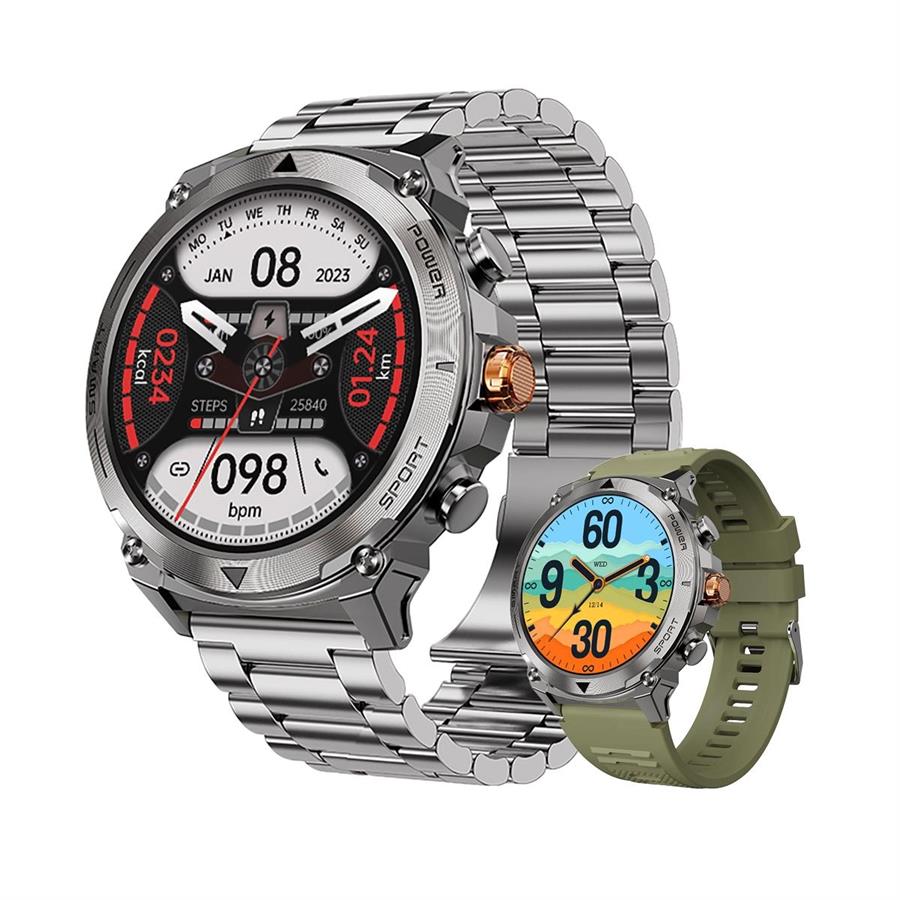 RELOJ SMARTWATCH JD EVEREST PLATEADO