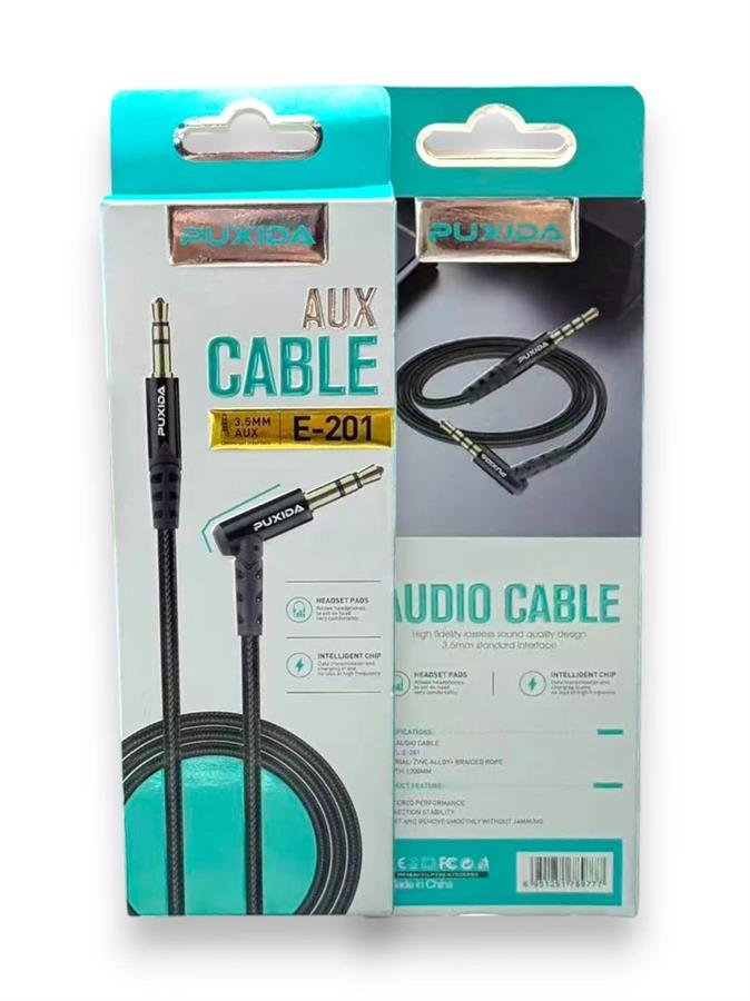 CABLE AUXILIAR 3.5 mm 1.5 MTS PUXIDA FICHA L
