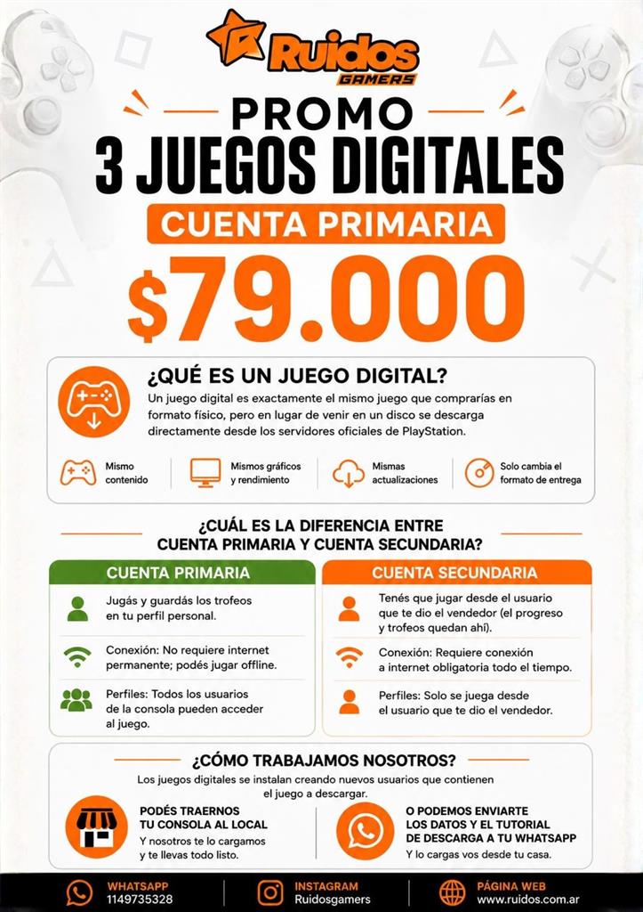 3 CUENTAS PRIMARIAS X $79.000
