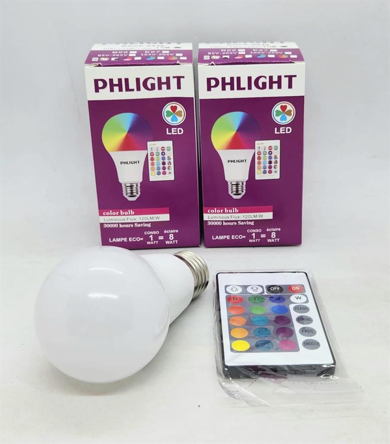 FOCO RGB CON CONTROL 15w 16 colores