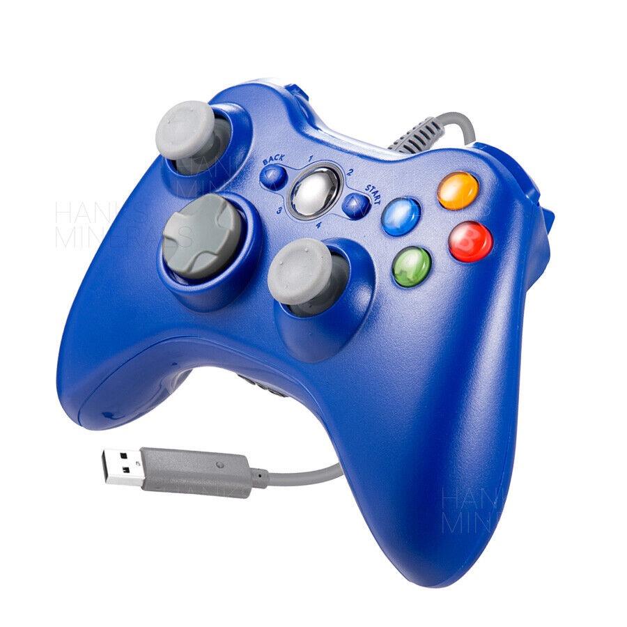JOYSTICK CON CABLE XBOX 360 - AZUL