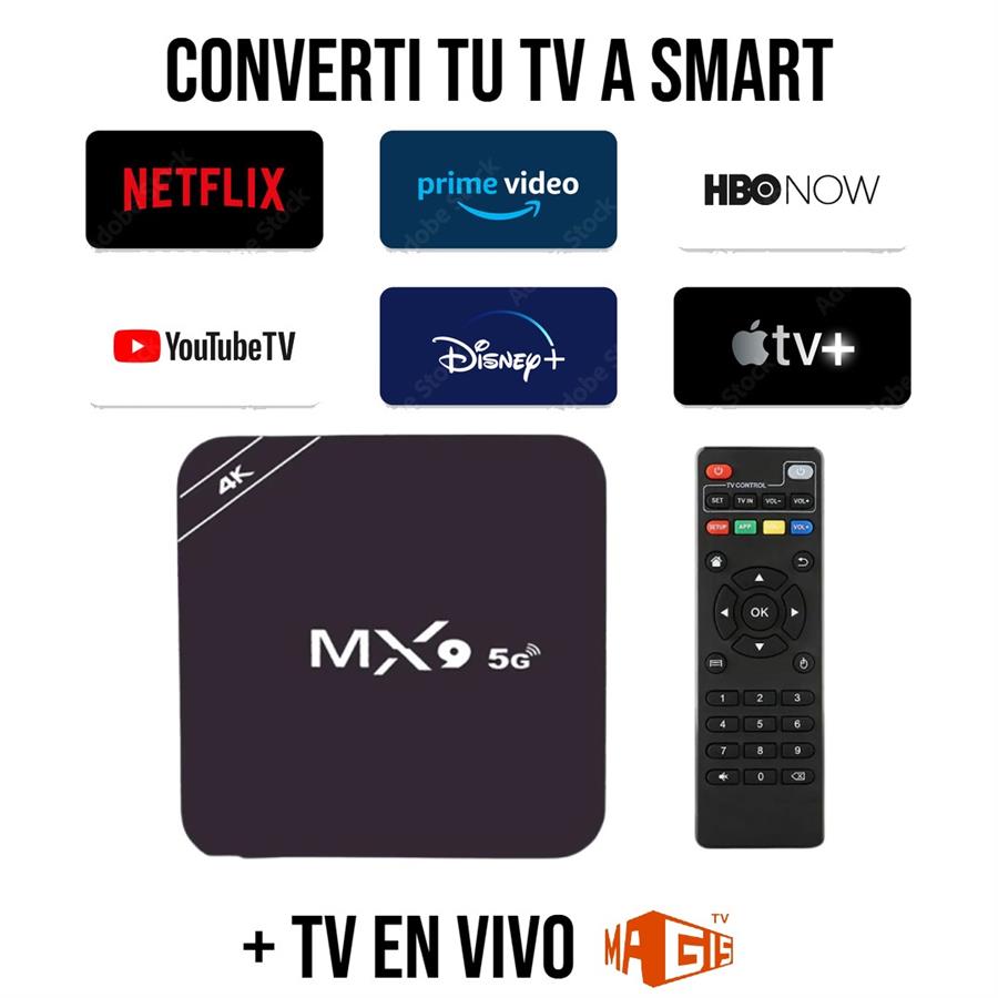 TV BOX MX9 5G 4k + ¡APP TV STREAMING GRATIS!