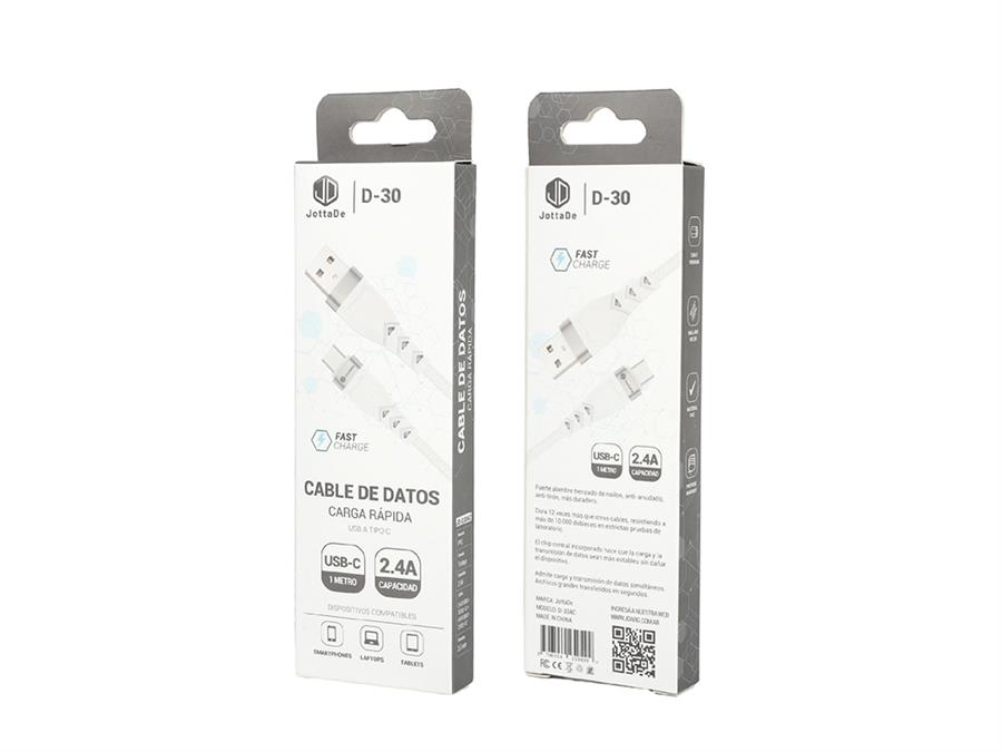 CABLE JD D30 1 MT - TIPO C