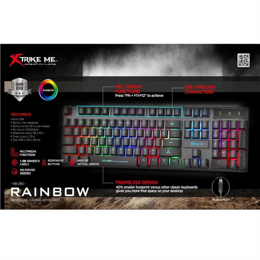 TECLADO XTRIKE ME KB280