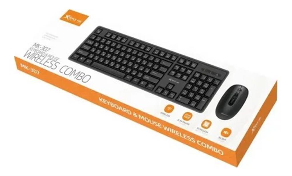 COMBO TECLADO Y MOUSE INALAMBRICO XTRIKE MK 307