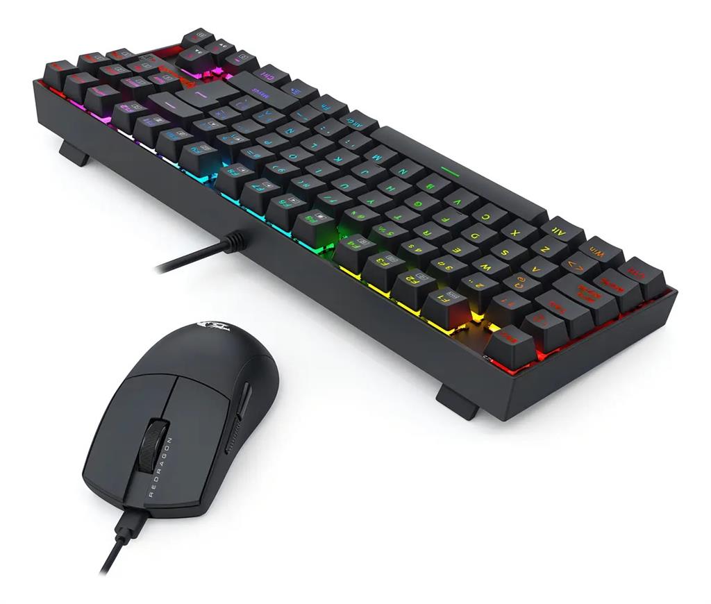 COMBO TECLADO MECANICO Y MOUSE REDRAGON S145