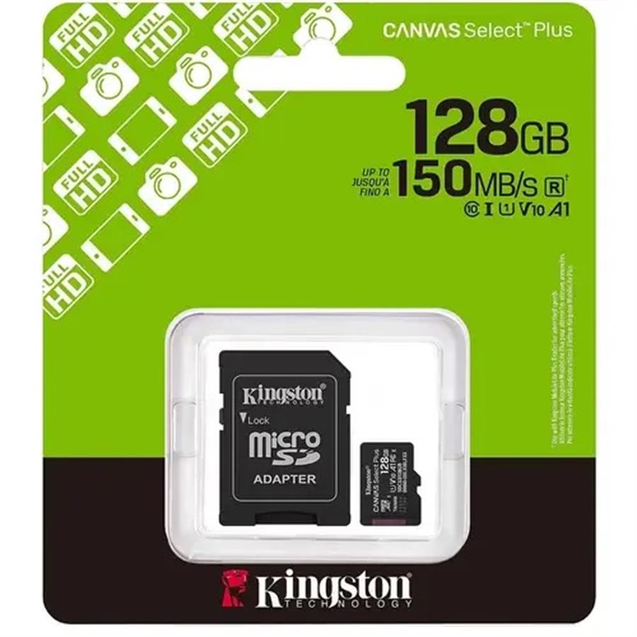 MEMORIA MICRO SD KINGSTON 128 GB CANVAS SELECT