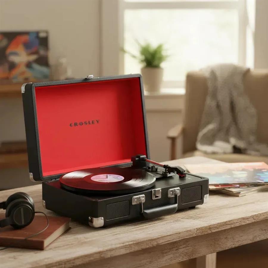 BANDEJA GIRADISCOS CROSLEY CRUISER DELUXE BT NEGRA