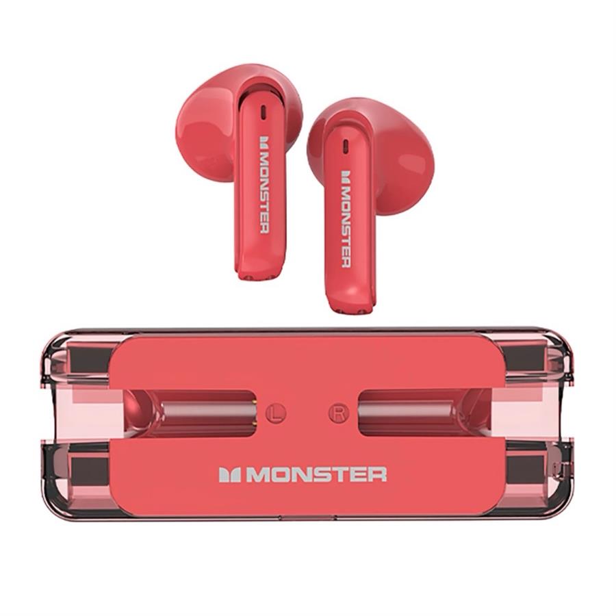 AURICULAR BLUETOOTH MONSTER XKT 08 - ROJO