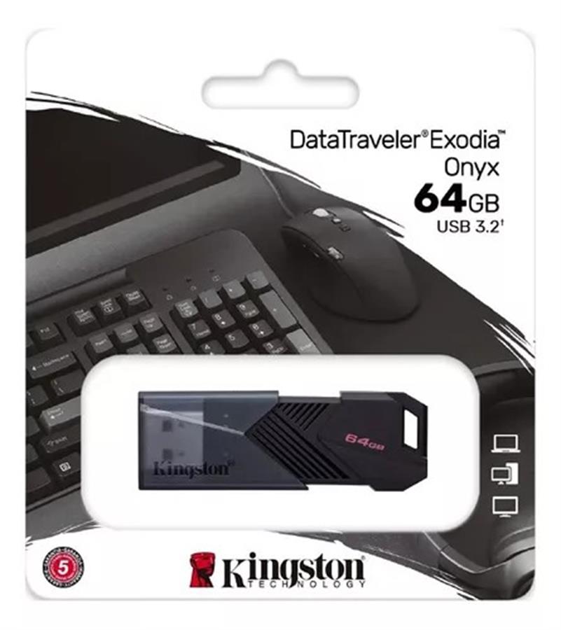 PENDRIVE KINGSTON 64GB DTX ONYX