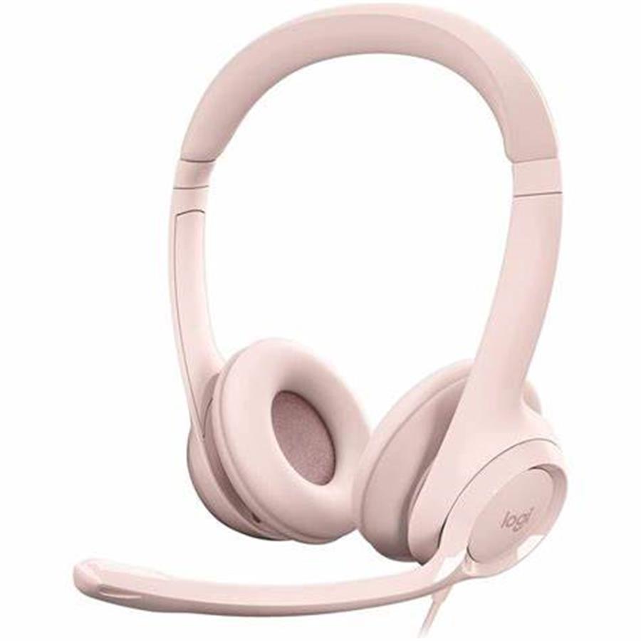 AURICULAR CON MICROFONO LOGITECH H390 USB ROSA