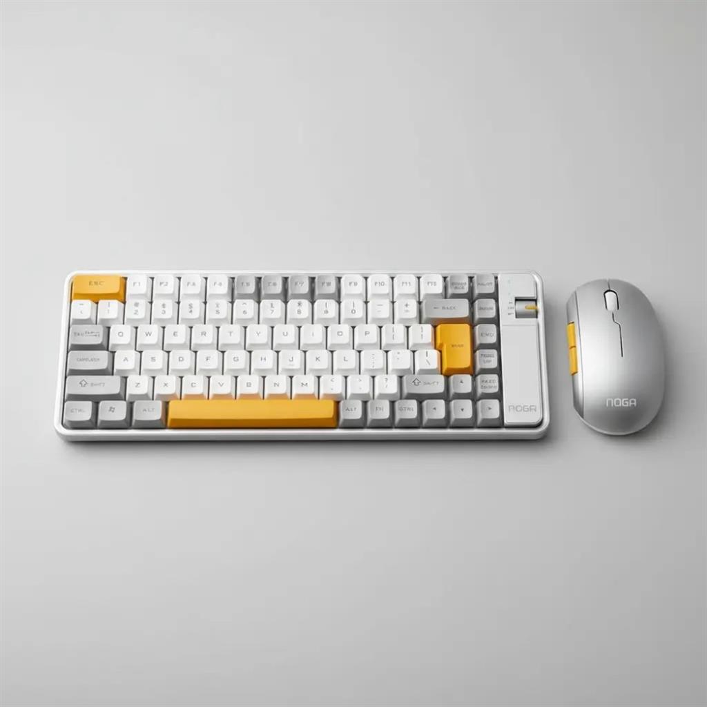 Combo teclado y mouse Noga Q20 dual inalámbrico - Gris