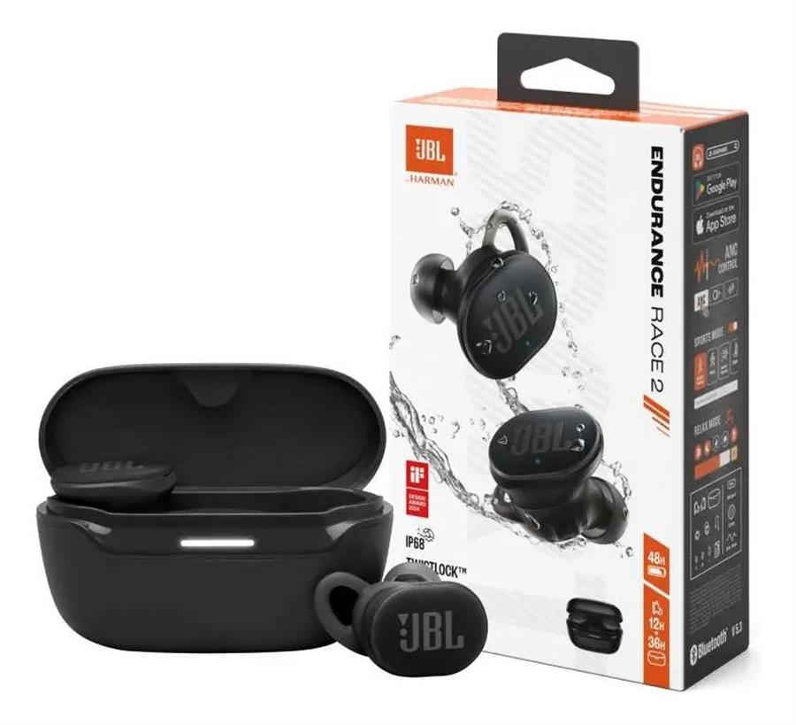 AURICULARES BLUETOOTH JBL ENDURANCE RUN 2 TWS - NEGRO