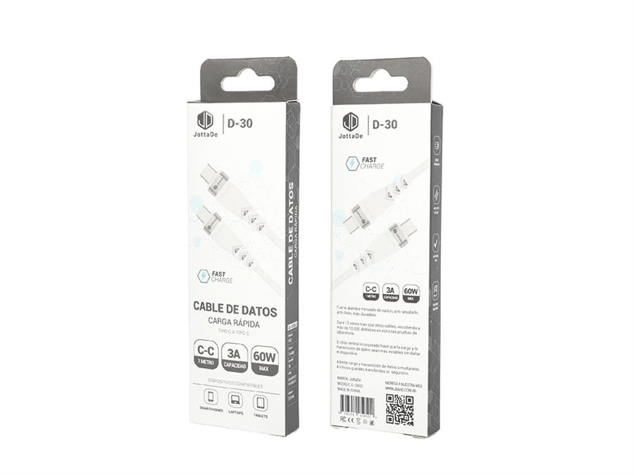 CABLE JD D30 1 MT - TIPO C - C