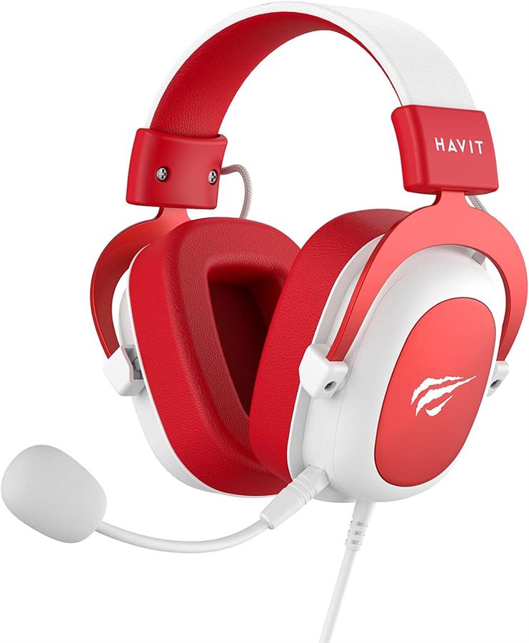 AURICULAR GAMER HAVIT H2002D 3.5MM - ROJO